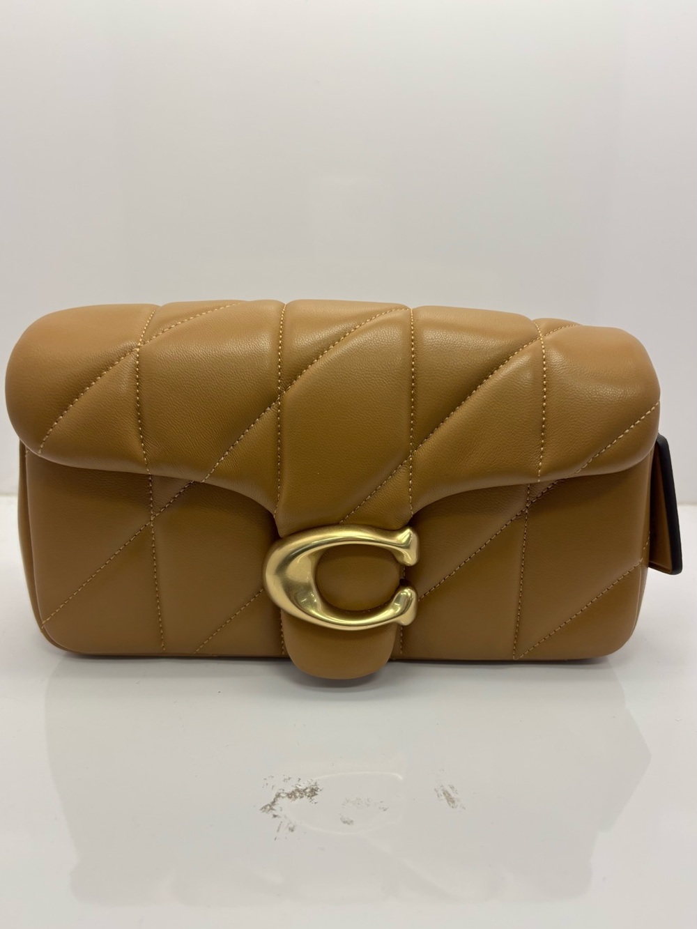 Coach Tan Quilted Tabby Leather Bag